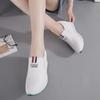 Women's Casual Low-Top Loafers with Pointed Toe, Inner Heightening, and Elastic Band - Spring and Autumn Style.