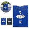 PU Leather Parking Timer Sign 6-Language Version Convenient Parking Tool New Simple Parking Timer