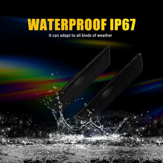 4x Smoked Front Rear Side Marker Lights Housing Fit 2010-2015 Chevrolet Camaro