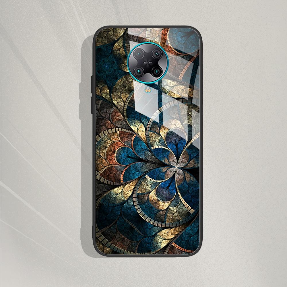 For Xiaomi Poco F2 Pro Case POCOf2 Pro Cover Marble Hard Tempered Glass Phone Case For Xiaomi Poco F2 F 2 Pro Case Cover Fundas Poco F2 Pro