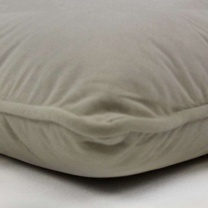 Coussin en velours extra-doux gris foncé 40x40