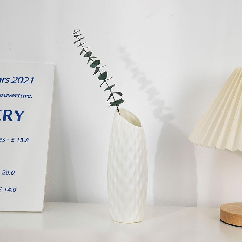 Artistic Plastic Flower Vase Nordic Style Vases Decorative Vase Flower Vases Living Room Ornament Home Decor Table Decoration