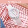 Silicone Quartz Watch For Women Cartoon Dial With Logo Customization