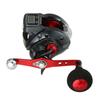 Electric Digital Display 16+1 Ball Bearing Left / Right Ice Fishing Reel Baitcasting Line Counter Reel 6.3:1 Casting Reel Gear