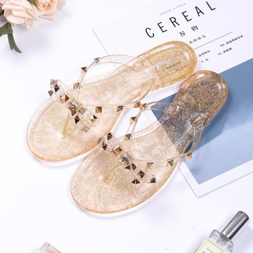 2024 Summer Flip Flops Women Slide Sandals Crystal Bling Beach Slippers Casual Shoes For Women Light Wedges Platform Slippers