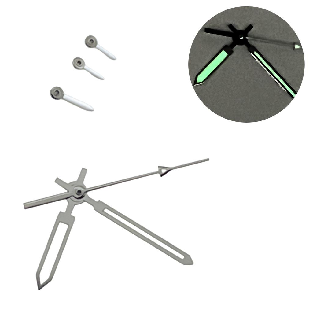 VK63 dial multifunctional watch hands panda green luminous S logo sports quartz watch hands dial and hands for Seiko mod