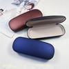 Unisex Hard Glasses Box for Men Women Reading Myopia Glasses Protector Case PU Leather Solid Color Fashion Eyewear Accessories