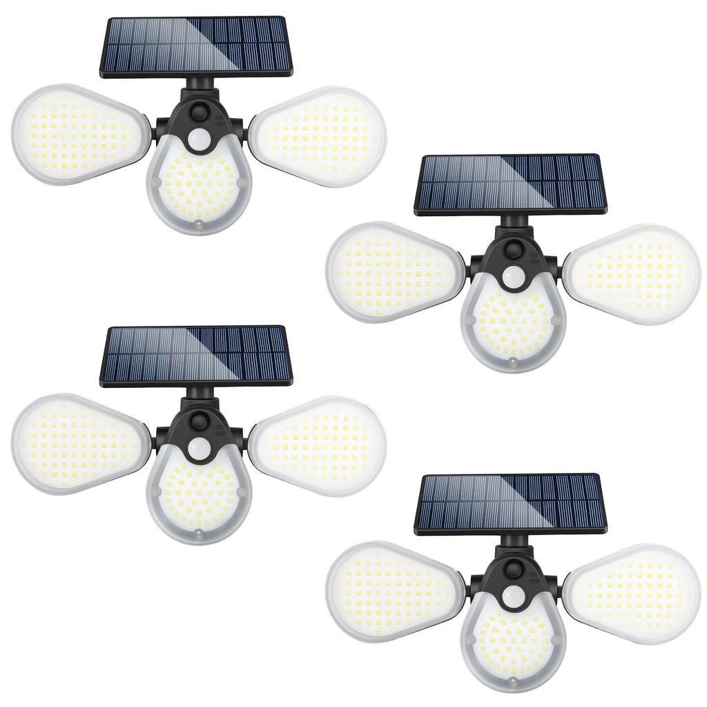 Verstellbare LED-Solar-Hofleuchte mit Smart-Sensor