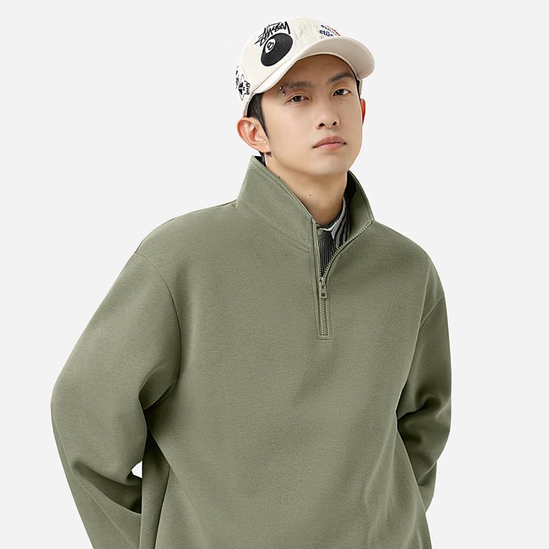 Warrior Men's Half-Zip Casual Sweatshirt