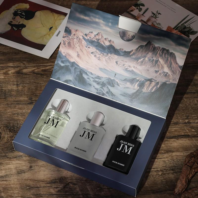 Azure Men's Perfume Set: Long-Lasting, Light Fragrance with Earthy Mineral and Woody Notes - Wild Vietnam Essence.