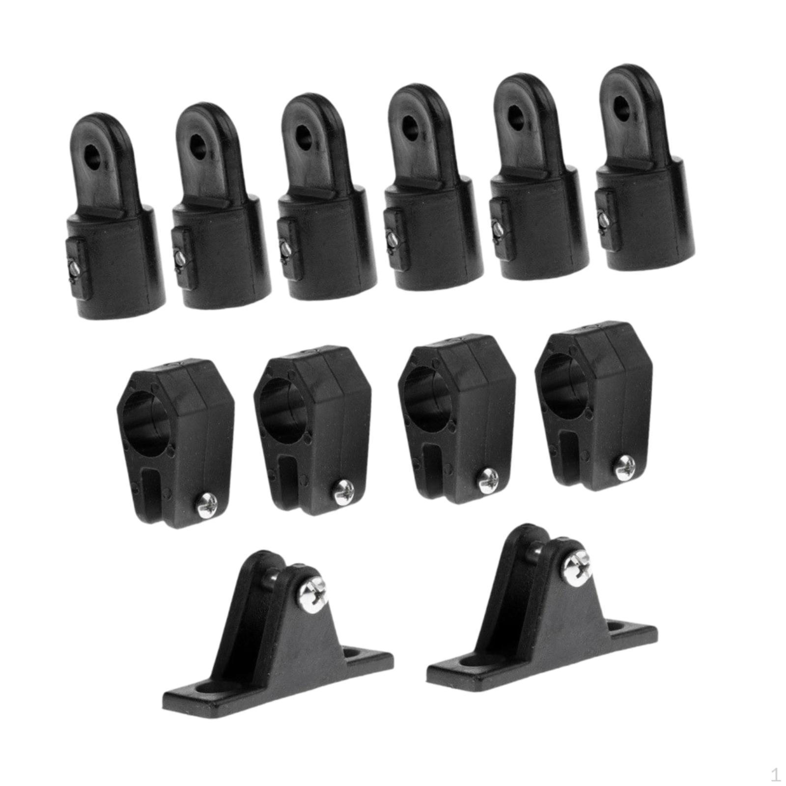 

Фурнитура для тента Бимини для лодки 4-х челюстной слайд 12 штук Черные аксессуары 1 дюйм, 7/8 дюйма 2 Style A