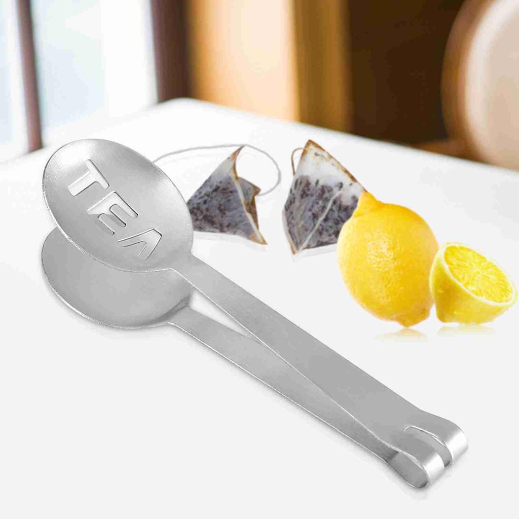 Stainless Steel Tea Bag Tongs  Stainless Steel Round Teabag Tongs Tea Bag Squeezer Herb Grip Kitchen Tool Tea Bag Tongs