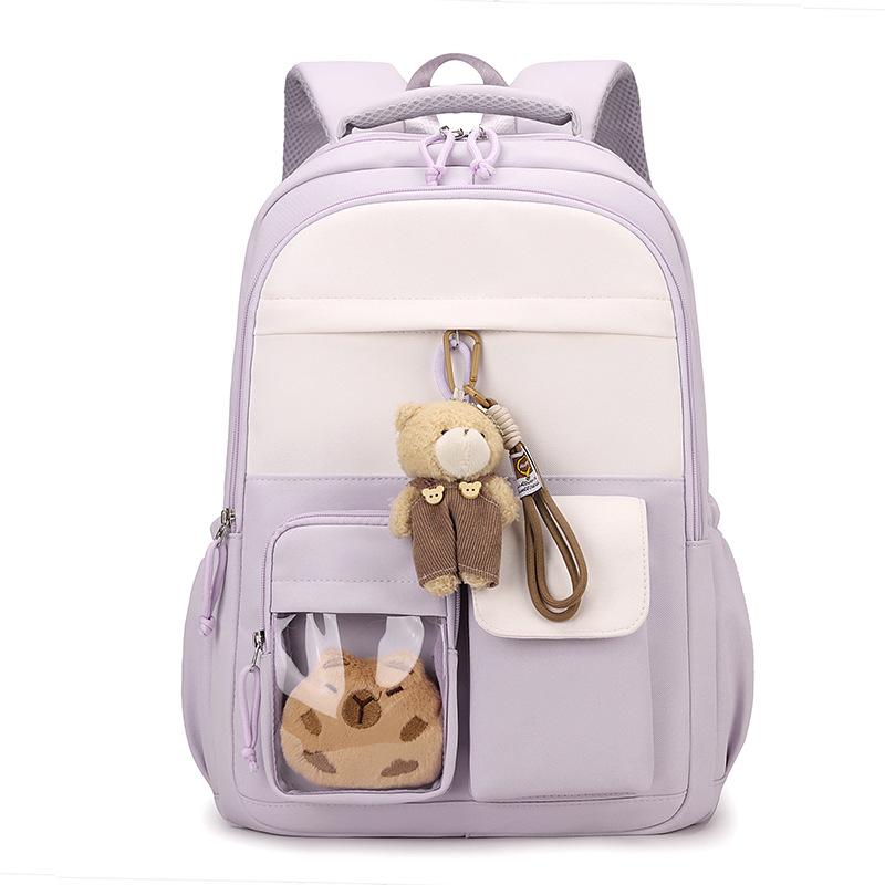 Preppy Backpack Junior High School Student Lightweight Schoolbag Women's Large Capacity Backpack
