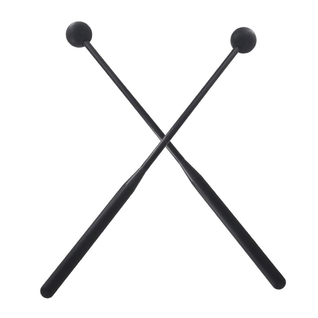 1 Pair Marimba Mallets Rubber Ball Mallet Smooth Plastic Handle Percussion Set for Beginner Percussion Marimba Playing