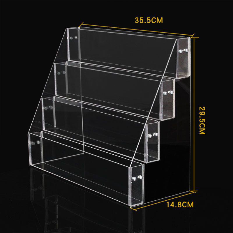Acrylic Book Display Stand Office Storage Rack for Newspapers and Magazines