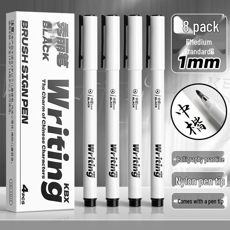 Elegant Calligraphy Brush Pen - Student & Adult Beginner, Fountain Pen Style with Soft Tip for Regular Script