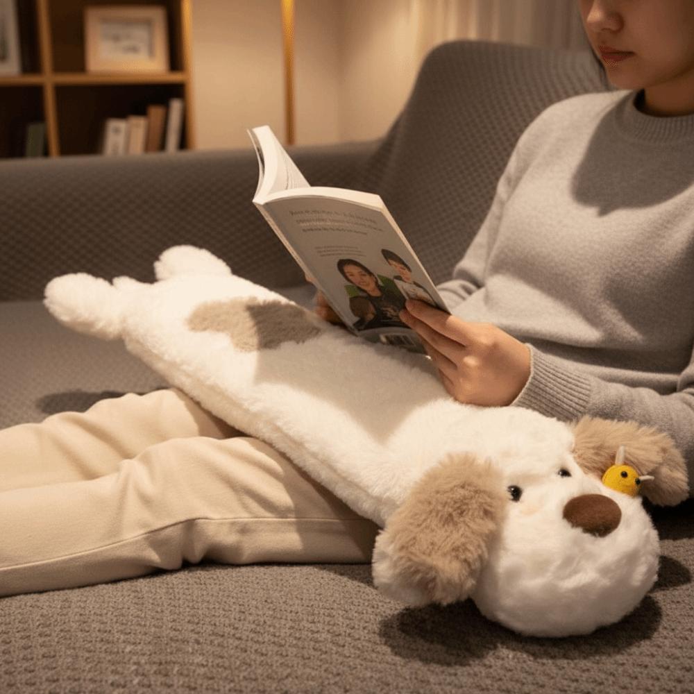 Extra Long Hot Water Bag Cartoon Water Injection Bag Cute Plush Warmer Home