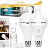 MagixPro Remote Rechargeable Light Bulbs, USB & Socket Charging, 1800mAh Battery, Dimmable LED Bulb for Hardwired & Non-wired Lamps Sconces, Touch +