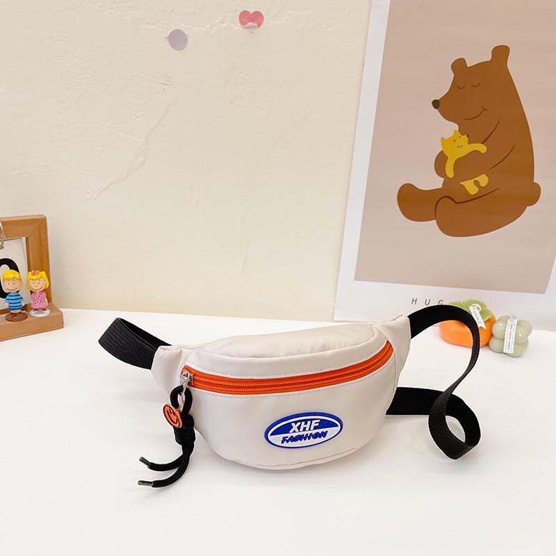 Stylish Kids Sling Bag For Boys And Girls Cool Letter Design Fashionable Crossbody Accessory In Nylon With Durable Features And Fun Colors