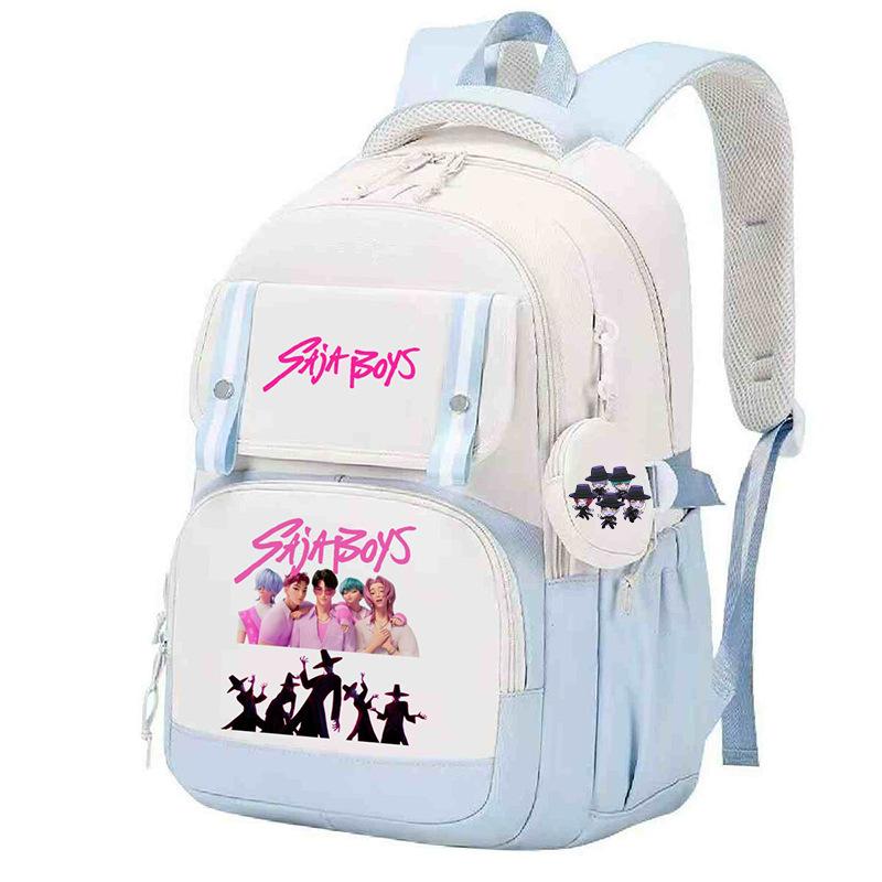 KPop Demon Hunters Demon Hunters Peripheral Korean Version Schoolbag To Reduce the Burden and Protect the Spine for Primary and Secondary