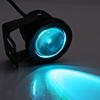 Marine Boat Yacht 10W 12V RGB LED Spot Light Rainproof Lamp with Remote Control Black