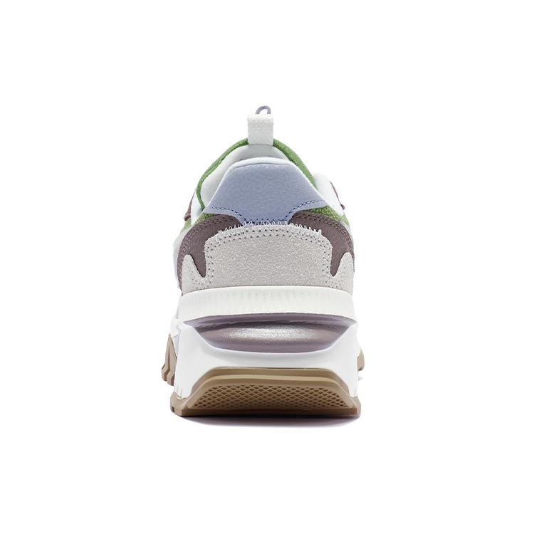 Li Ning Fangyuan EVO Cushioning Breathable Cushioning Breathable Low top Running Shoes Women's Mugwort Green AGCR228-4