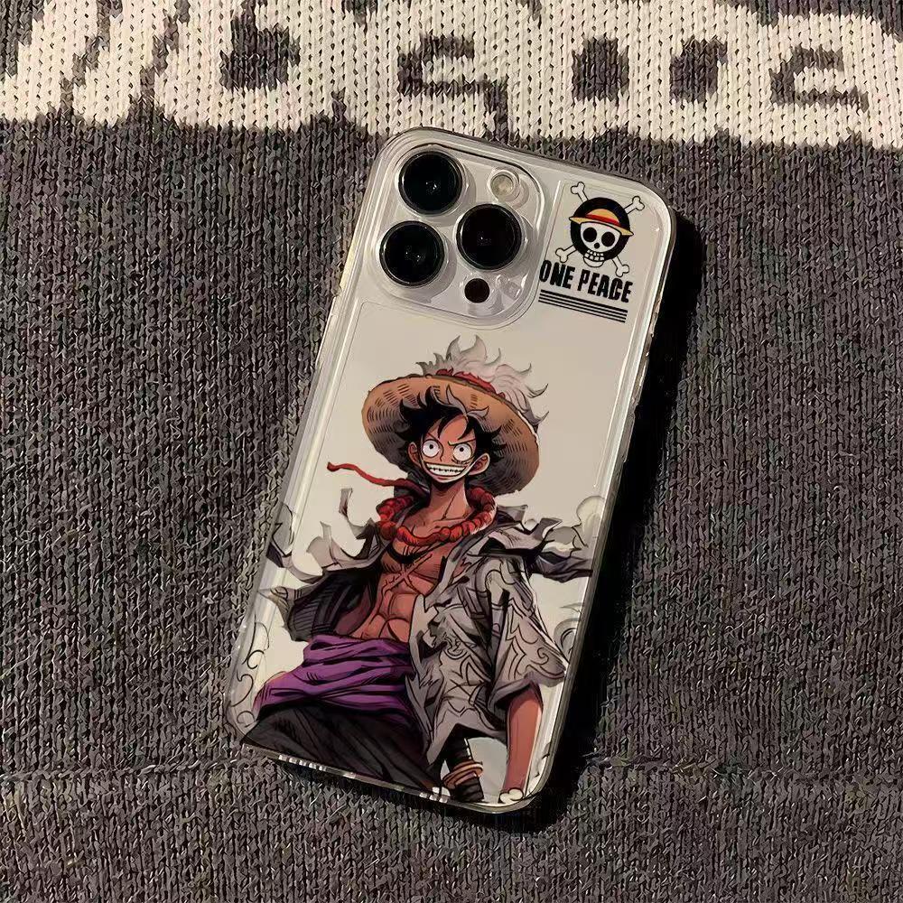 One Piece Luffy iPhone Case for 17 Pro Max/16/15/14/13/12 - Cartoon Space Design