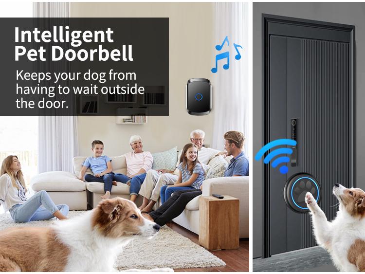 Wireless Long-Distance Home Doorbell with Waterproof Remote Control and Call Button for Elderly - No Wiring Needed