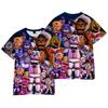 Футболка Five Nights At Freddys Дитячий вуличний одяг Дитячі футболки з короткими рукавами Топи для хлопчиків і дівчаток Чоловіки Жіночий одяг Футболка