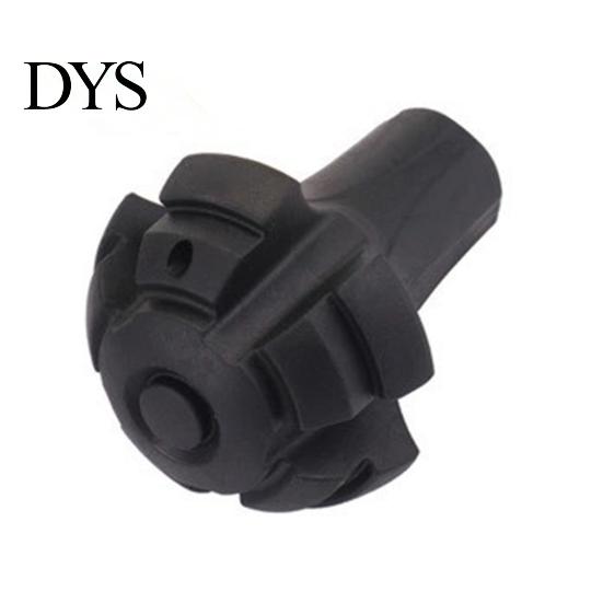 Reliable 3Pcs Trekking Pole Tip Shock Absorbing Enhanced Stability High Hardness Climb Replacement Walking Sticks Ends Caps for Outdoor Compact