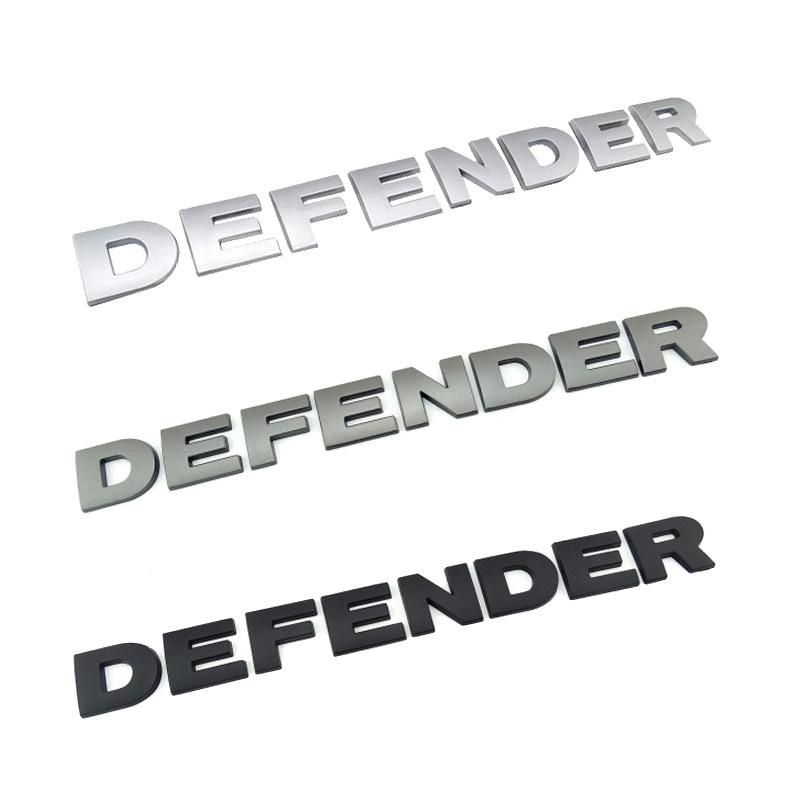 3D ABS písmena Logo Nápis Nálepka na přední kapotu auta Pro La+nd Ro+ver Defe+nder Ozdoba Emblému Hlavy Nálepky Náhrada Příslušenství