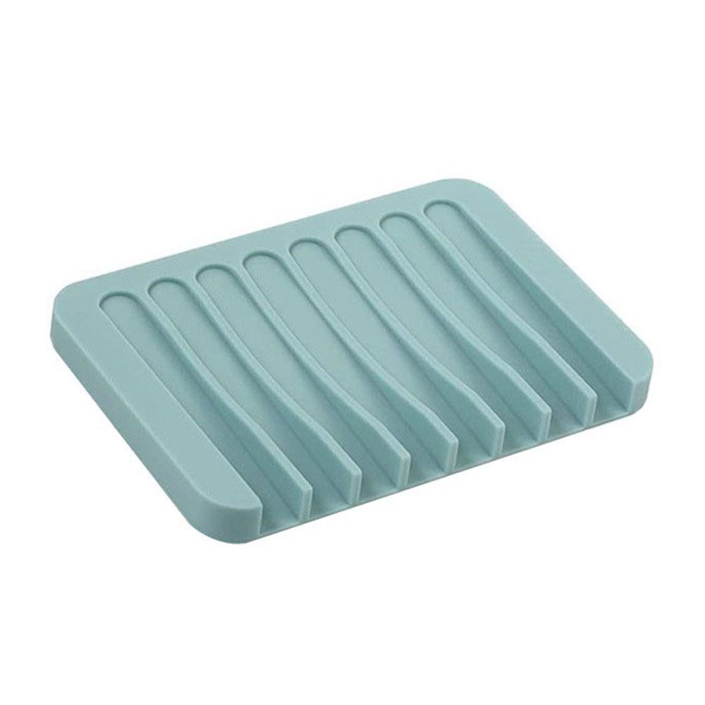 Silicone Non-Slip Soap Holder and Bathroom Storage Tray