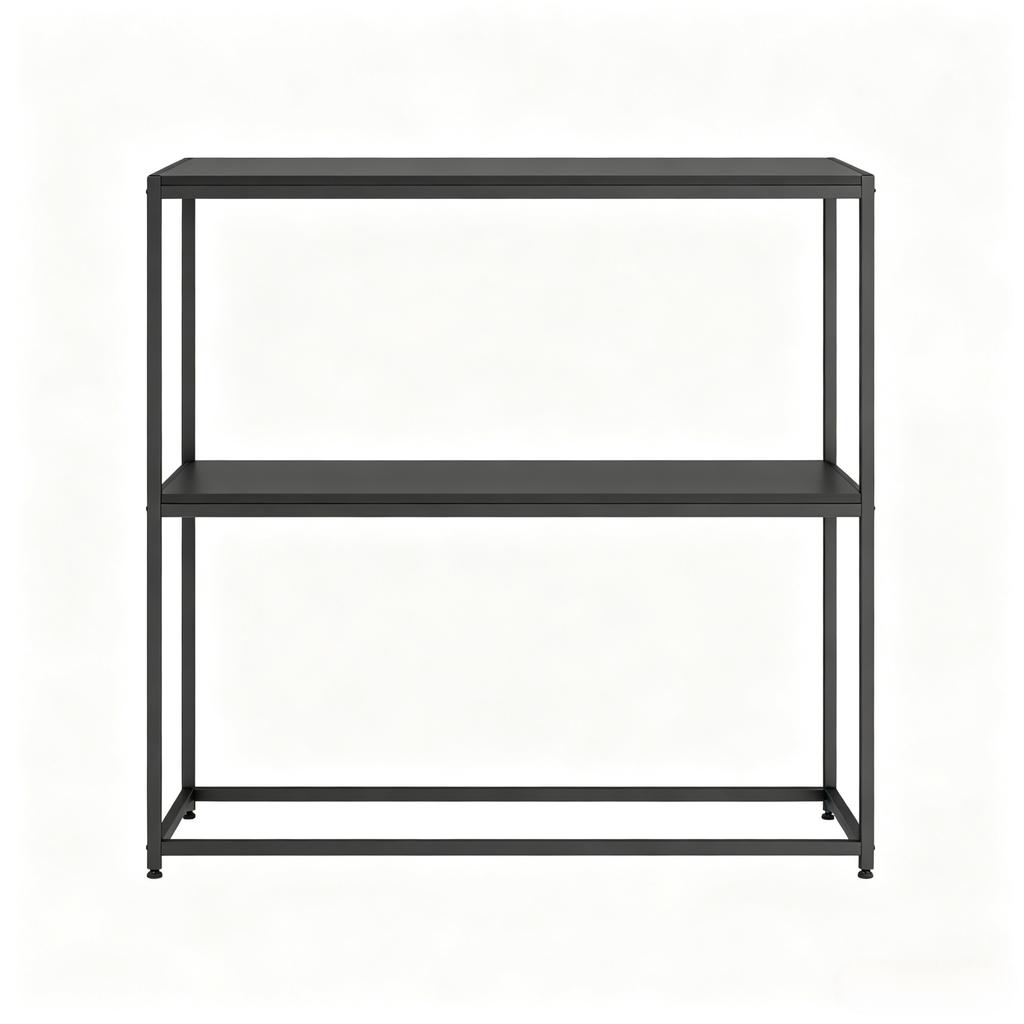 Modern Console Table Made of Steel with 2 Levels, Entrance Table, Hallway and Living Room