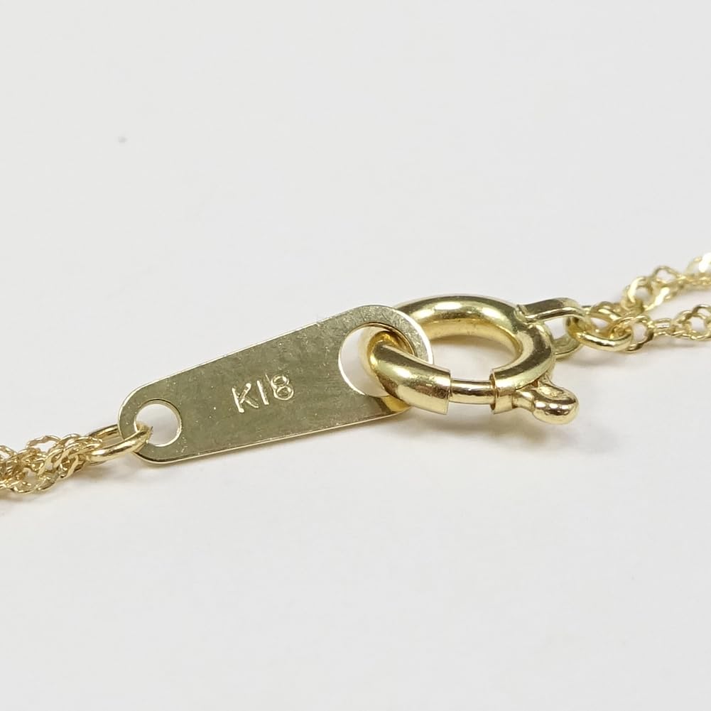 And My Jewelry 18K Gold Necklace Double Screw Subtle Gift Wrapped [Your Box] Chain, Design, Gradient,