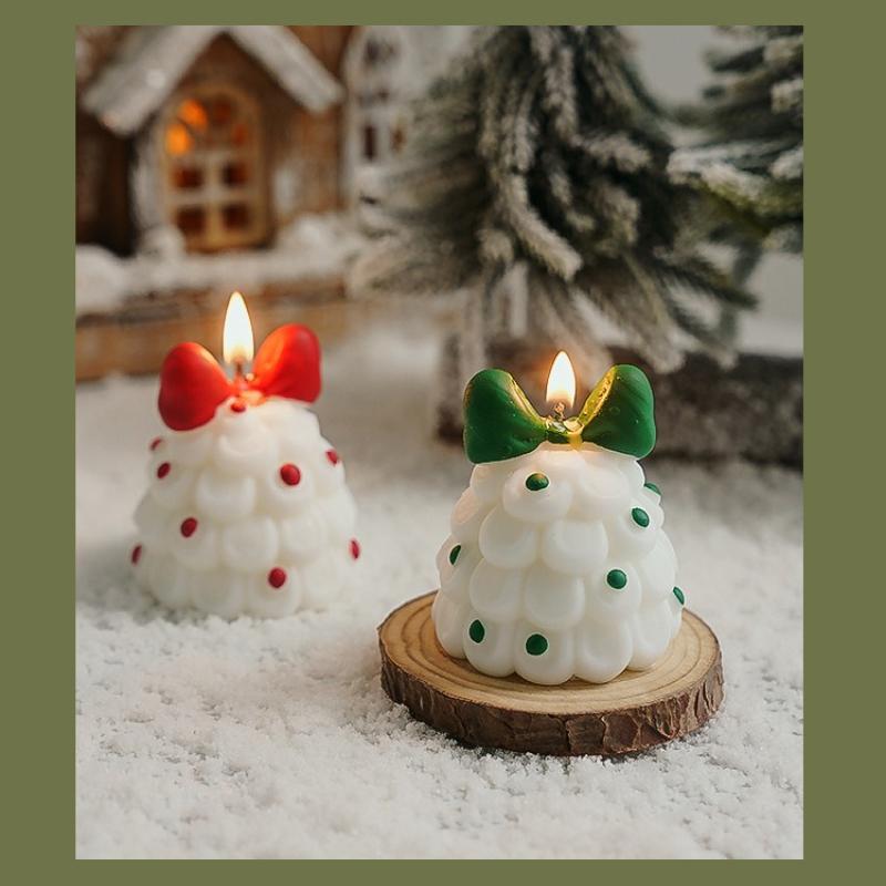 Y Christmas Tree Scented Candle Atmosphere Souvenir Handmade Home Fragrance Candle Simulation Cartoon Candles Christmas Gift