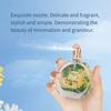 50ml Natural Fragrance Perfume for Women, Long Lasting Floral Fruity Scent, Transparent Round Bottle with Golden Cap Romantic Gift, Ideal for