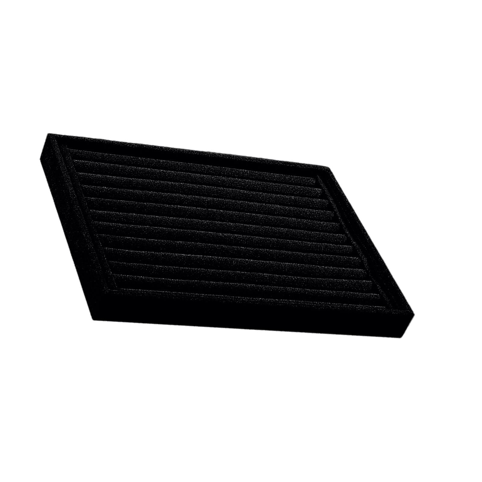 

Бархатный органайзер для украшений Серьги Браслеты Ожерелья Кольца Дисплей Стенд Элегантный Поднос для витрины для аксессуаров чёрный