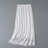 Netzblume Damen Spitze Langer Unterrock Einfarbige Hohe Taille Futter Unterrock Damen