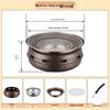 Japanese Non-Stick Charcoal Grill for Camping: Round BBQ Grill & Tea Brewing Stove