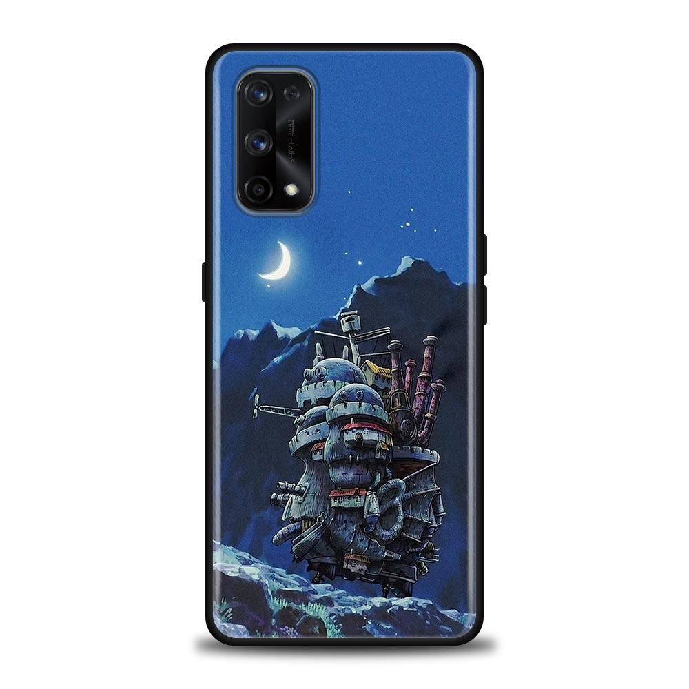 Miyazaki Hayao Anime Das Wandelnde Schloss Telefon Fall Für Oppo Realme 8i 8 9 7 6 5 Pro 9i 7i 5i 6i XT 5G Fällen Abdeckung Realme 8Pro