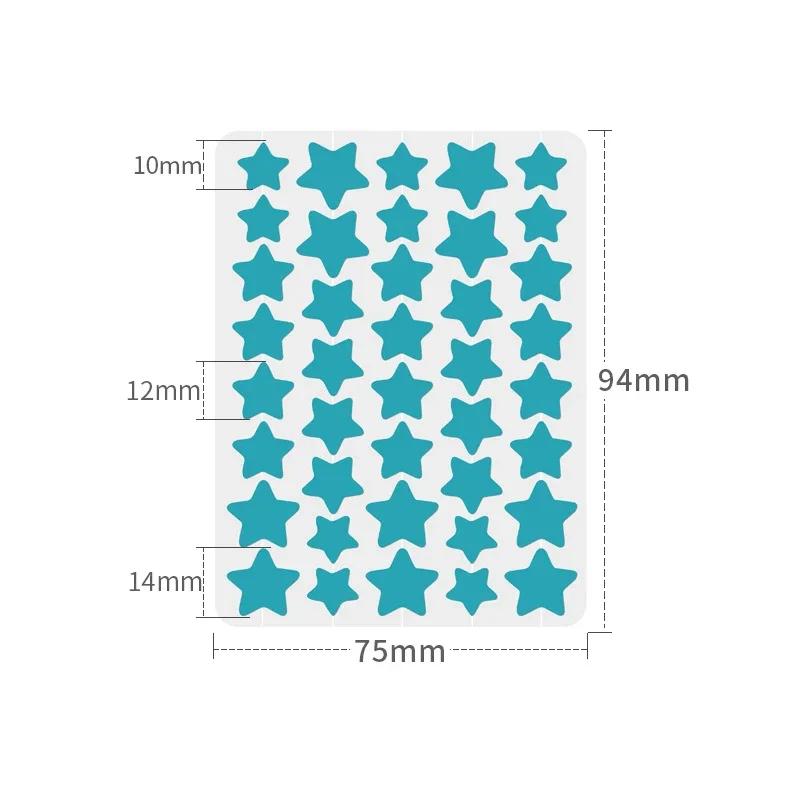 

40 шт. звездообразный пластырь от прыщей и прыщей, невидимый консилер, водостойкий, лечение прыщей, красота, уход за кожей лица синий