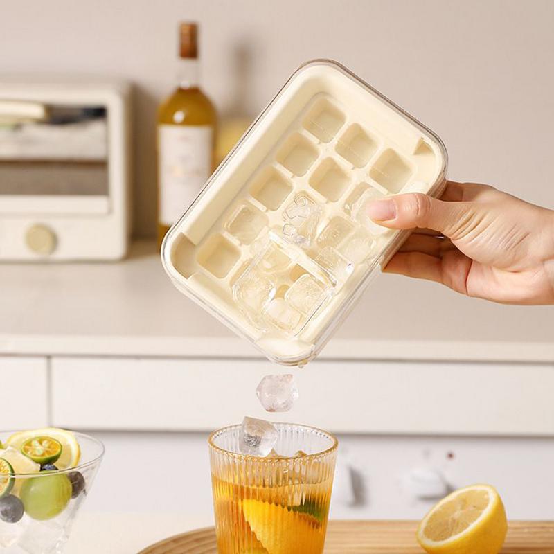 Ice Tray Mold Household Whiskey Reusable Ice Cubes Press For Quick Ice Release Ice-Making Storage Box Freezing Ice Cubes