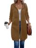 Women's Hooded Long Zip-Up Coat In 15 Colors