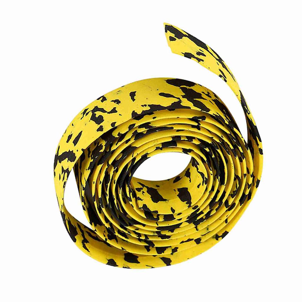 2pcs Cycling Road Bike Handlebar Grip Wrap Tape 2 Bar Plugs(Black+White)