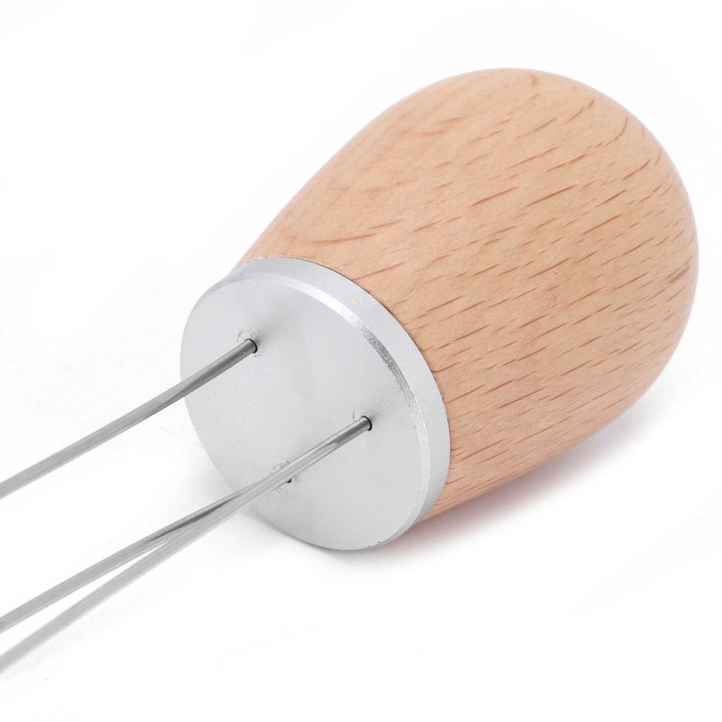 Coffee Power Needle Wooden Handle Coffee Stirrer Distribution Tool for Home Restaurant
