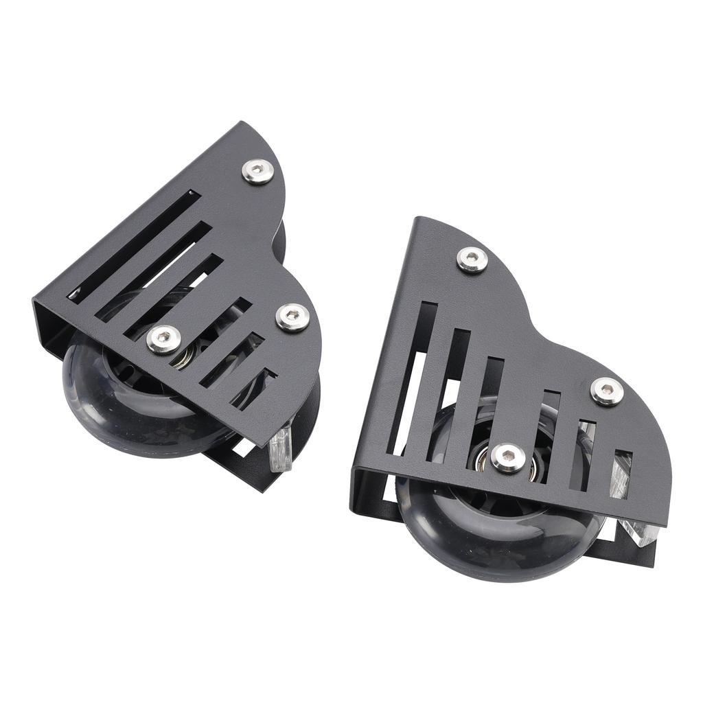Rolling Library Sliding Ladder Hardware Kit with Brake 3.3FT Round Tube