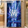 Serviette de Plage Olympique Marseille FC Nom Personnalisé Texte Serviette Douce Personnalisée pour Plage Piscine Intérieur Décoration Intérieure Cadeau