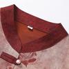 Grandma's Retro Chinese Style Chiffon Top - 60s/70s Seven-Sleeve Shirt for Women