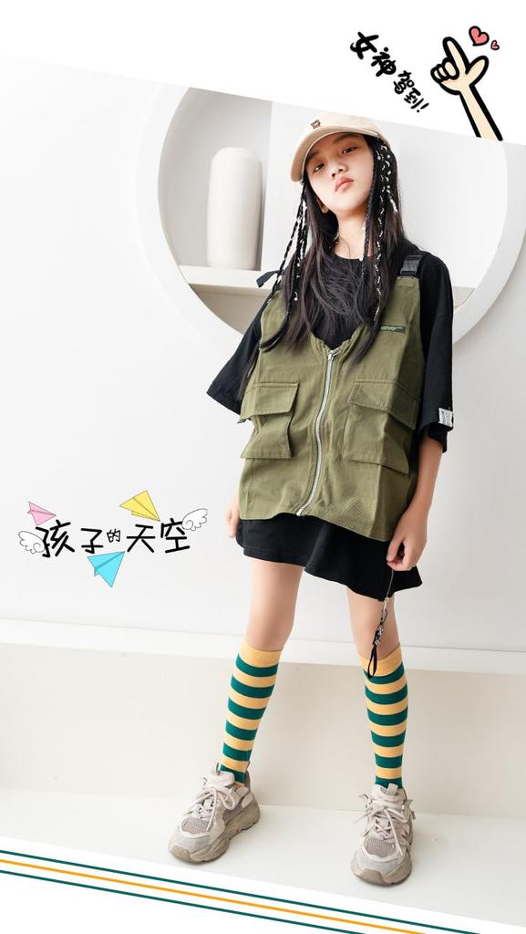 ZGKULAEAOW Striped Knee-High Socks for Kids, Striped and Bordered, for Boys and Girls, Knee-High Socks, Cosplay, Halloween Costume (M, Yellow)