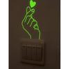 1pc PVC Switch Outlet Wall Sticker, Modern PVC Glow In The Dark Switch Sticker For Home, Stickers, Wall Decal, Vinly Decal For Decoration Stickers